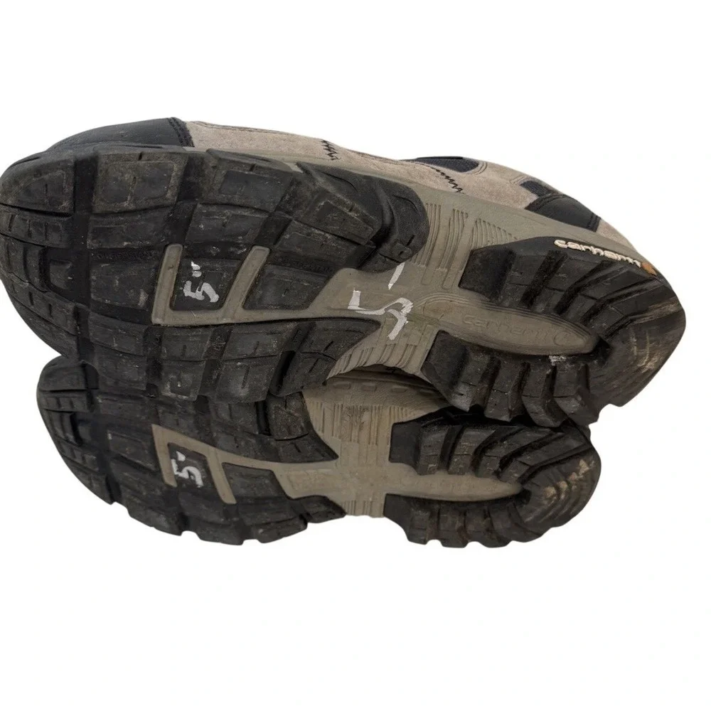 Carhartt Waterproof Mens Work Hiking‎ Boots Brown Suede Mesh Lace Up Size 10